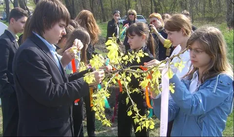 Planting of the city’s Language Alley: photo 10 of 21